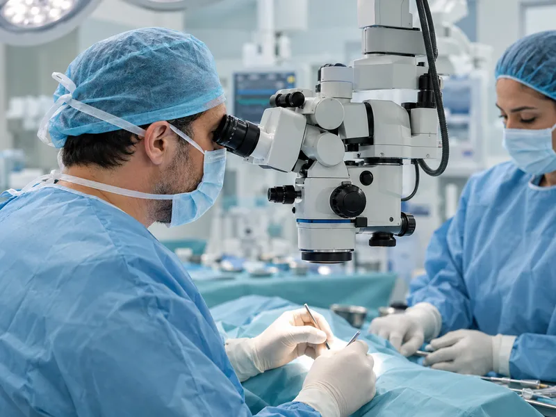 Micro-TESE surgery performed under an operating microscope in Istanbul
